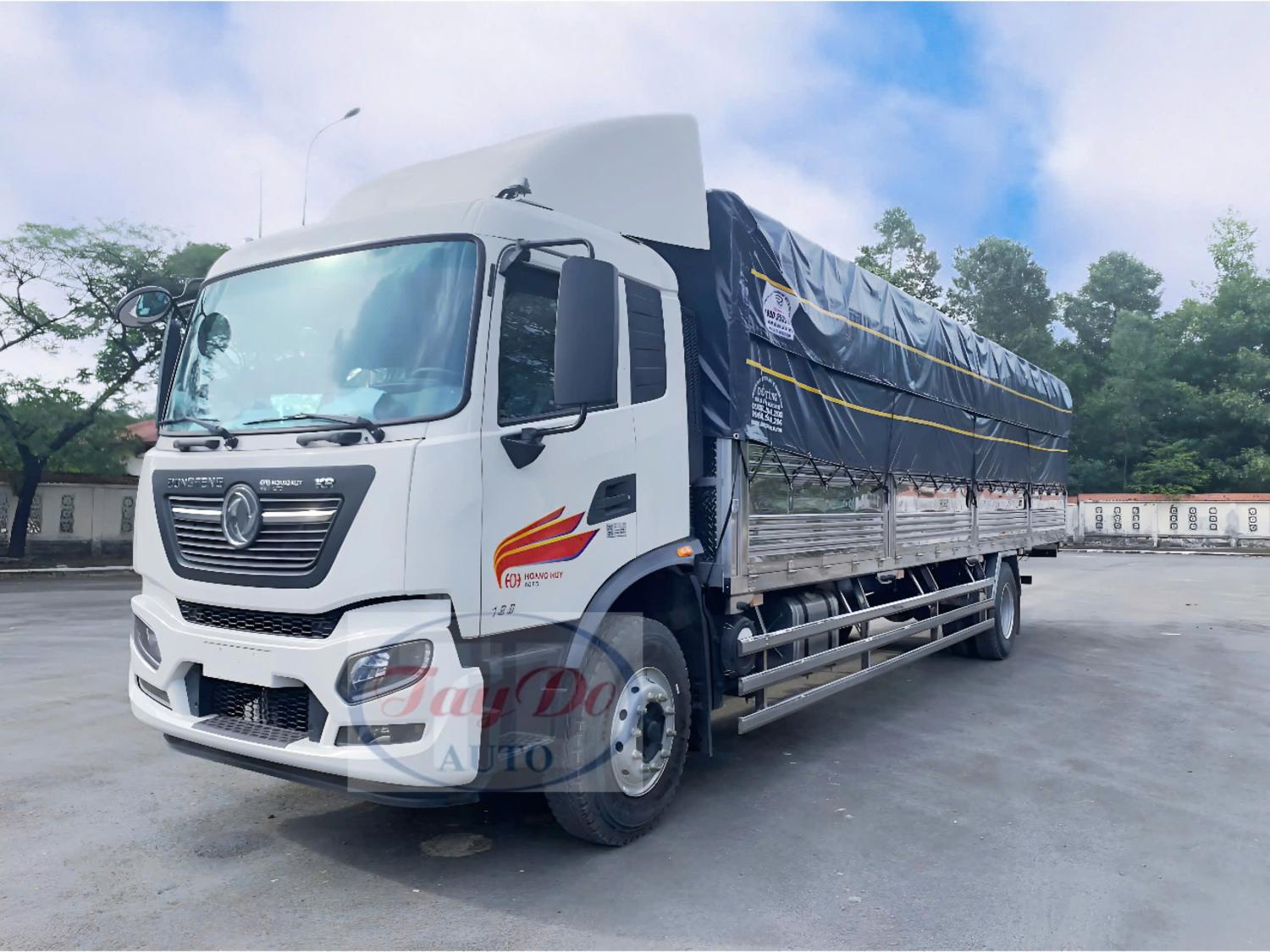 XE DONGFENG 7.9 TẤN THÙNG MUI BẠT 9.86 MÉT, MẪU MỚI